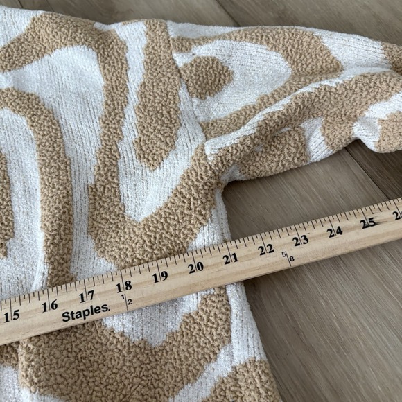 American Eagle Sweater Women's Taupe Cardigan Open Front Oversized Size Medium - Picture 3 of 7